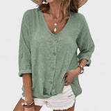 Anna - Blusa de lino de verano