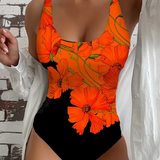 Elena™ | Elegante traje de baño de una pieza con estampado floral