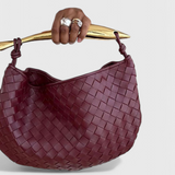 Gerda Bolso Woven con Asa Dorada