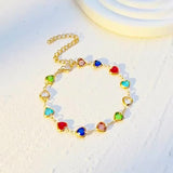 Pulsera única con forma de corazón