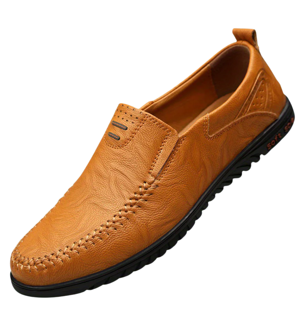Elegantes mocasines de piel