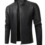 Miguel™ | Chaqueta de cuero elegante estilo hombre motociclista