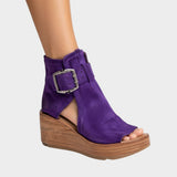Orélisse™ | Botines con cuña y punta abierta en estilo moderno