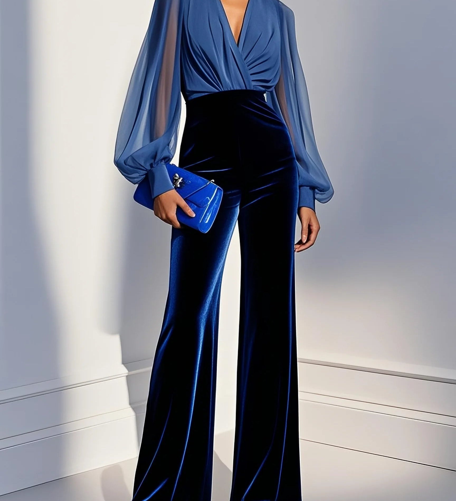 Maud™ | Mono elegante con escote en V