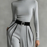 Vera™ | Conjunto elegante con detalle de contraste