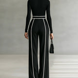 Vera™ | Conjunto elegante con detalle de contraste