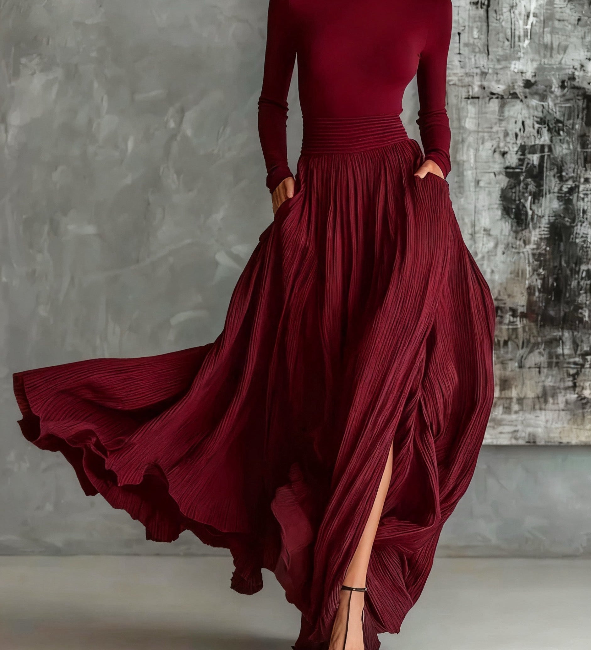 Eva™ | Conjunto elegante con falda plisada