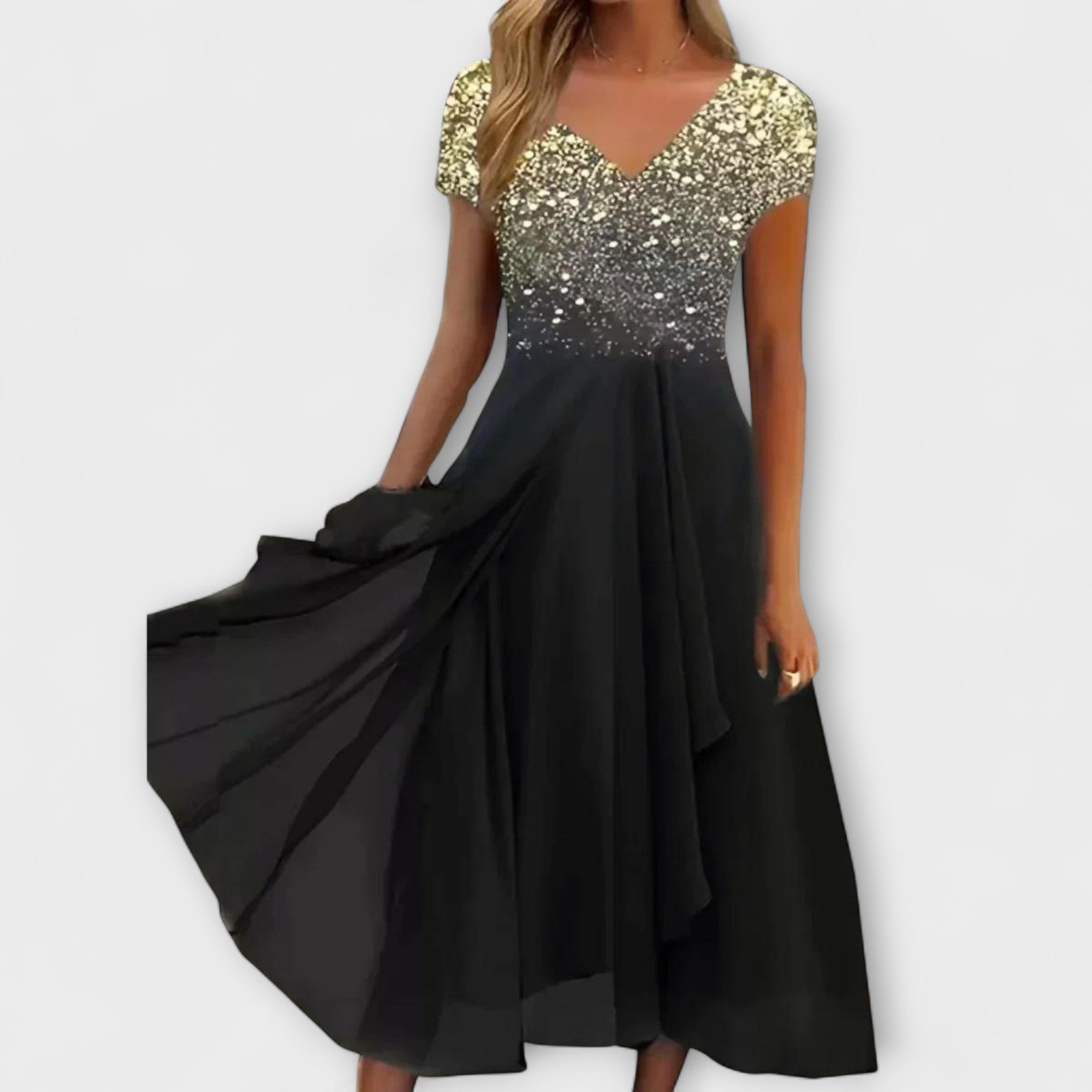 Lara - Vestidos de noche de chifón para mujer