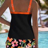 Aitana™ | Conjunto de Tankini de Dos Piezas Elegante