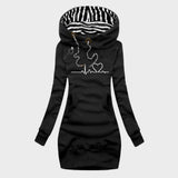 Helena - vestido de punto con diseño de corazones