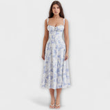 Zipporas - Vestido a medida con estampado floral primaveral moderno