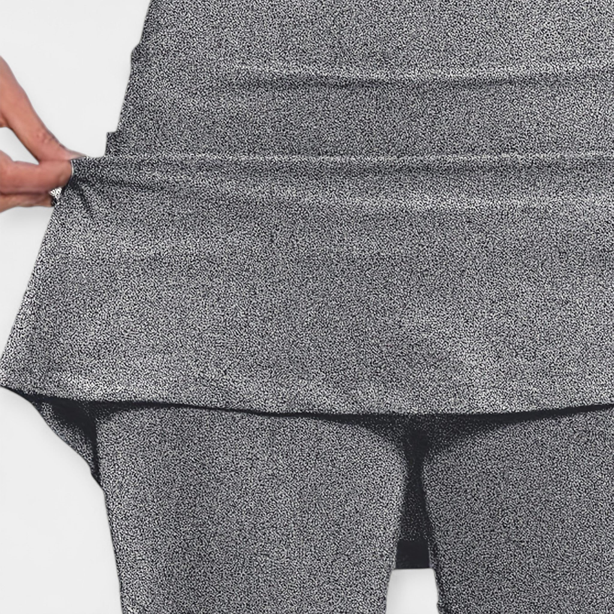Shorts de tiro alto con falda