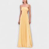 Mireille - Vestidos maxi elegantes con pliegues y aberturas