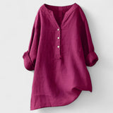 Freja - Camisa cómoda con botones