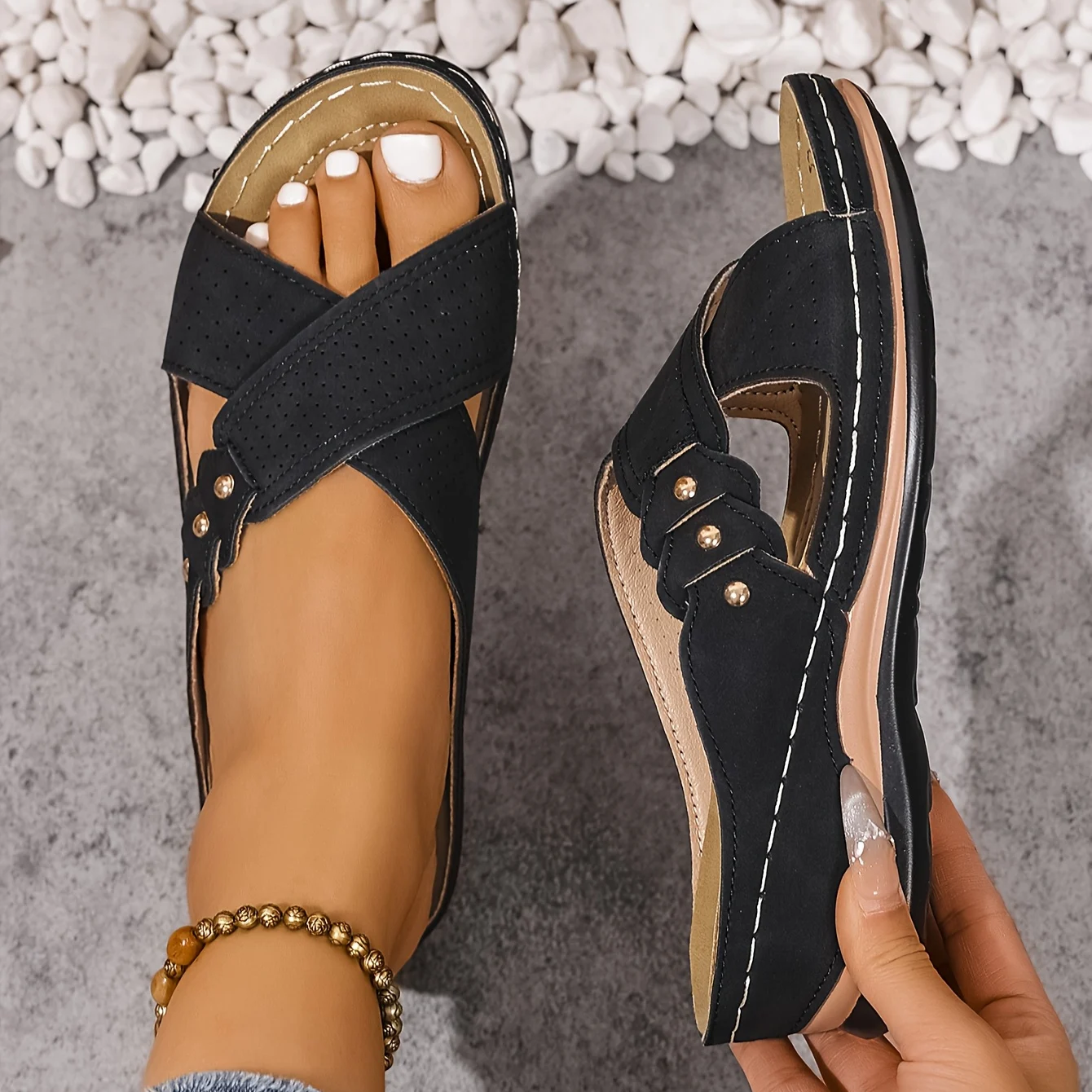 Pascalle | Sandalias ortopédicas con cuña