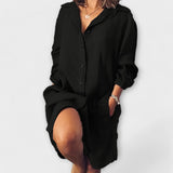 Blusa de lino para uso diario