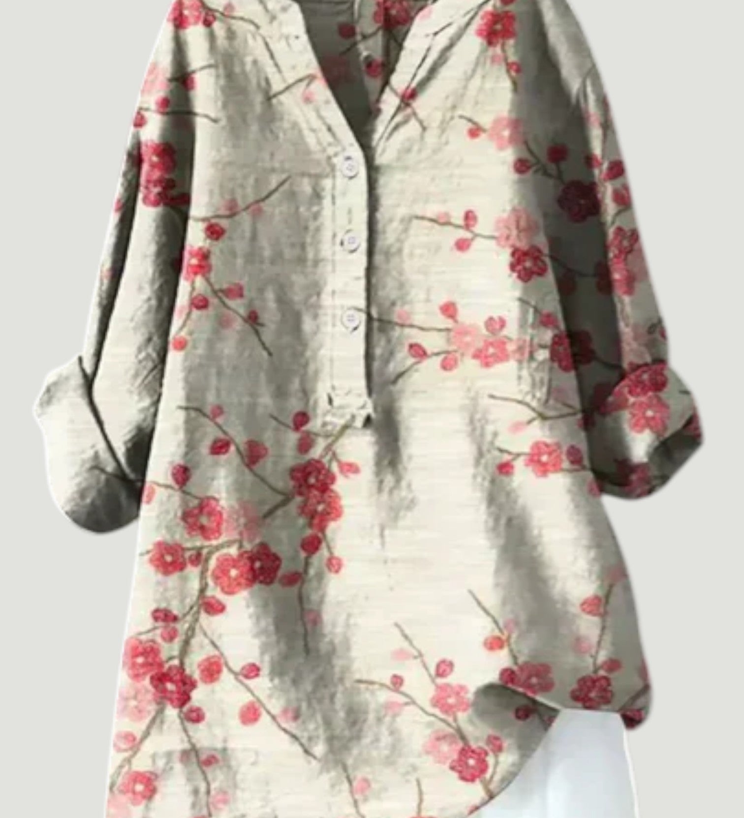 Elidi™ | Blusa de lino transpirable y cómoda con botones