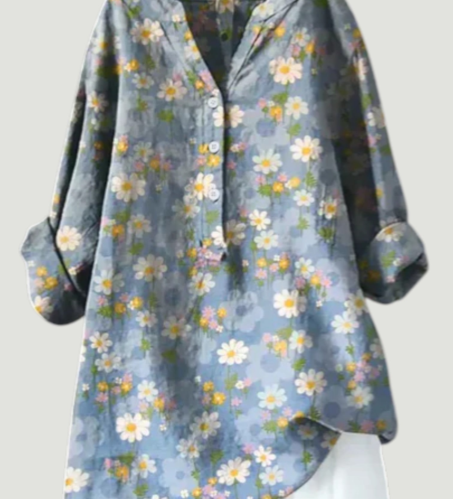 Elidi™ | Blusa de lino transpirable y cómoda con botones