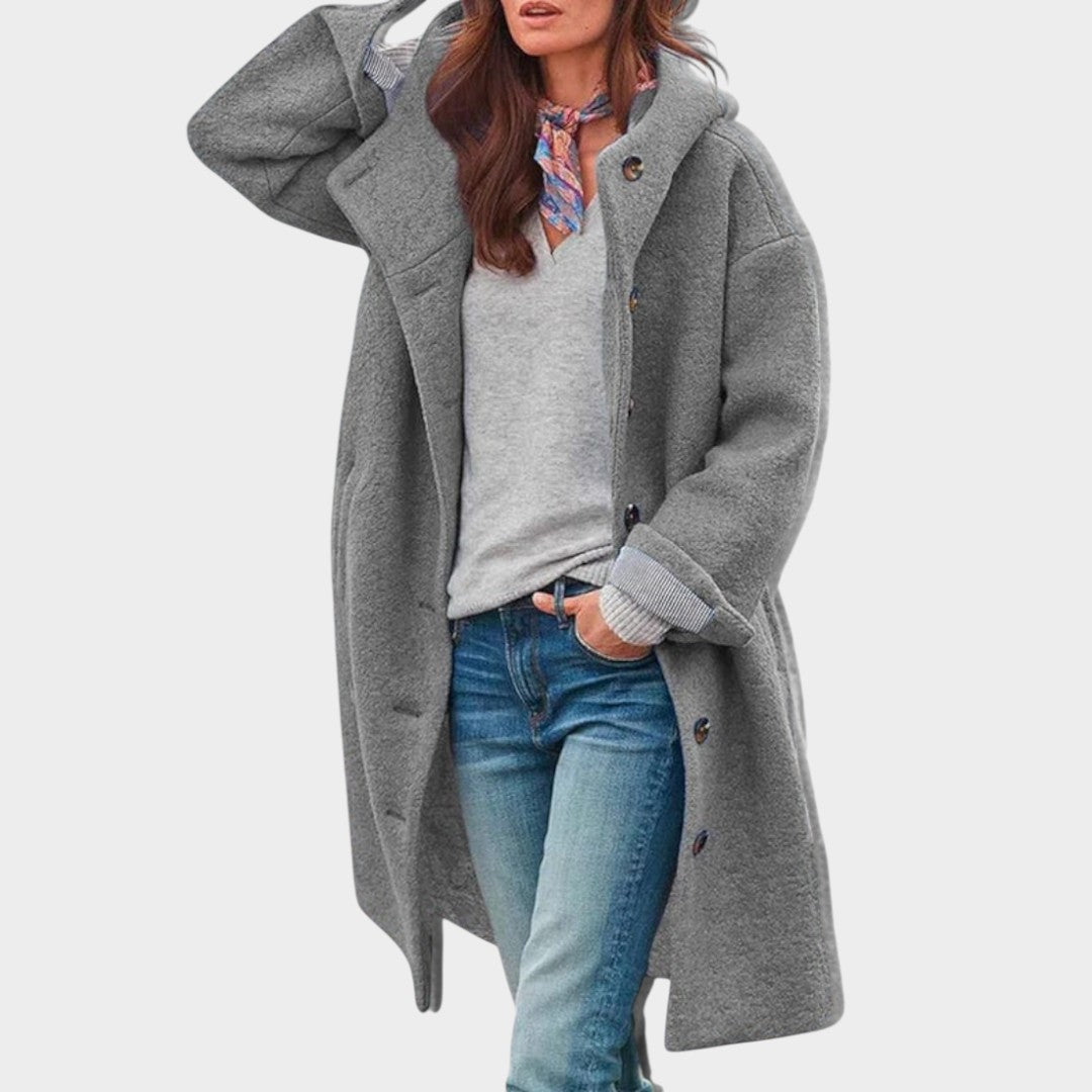 Penélope™ | Abrigo de Invierno Elegante con Capucha