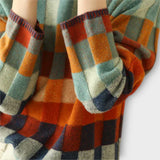 Erika – suéter con patrón patchwork