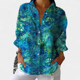 Nika – Blusa de verano con un estampado vibrante