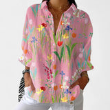 Nika – Blusa de verano con un estampado vibrante