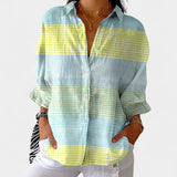 Nika – Blusa de verano con estampado vibrante