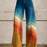 Léa™ | Pantalones retro zigzag elegantes