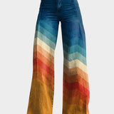 Léa™ | Pantalones retro zigzag elegantes