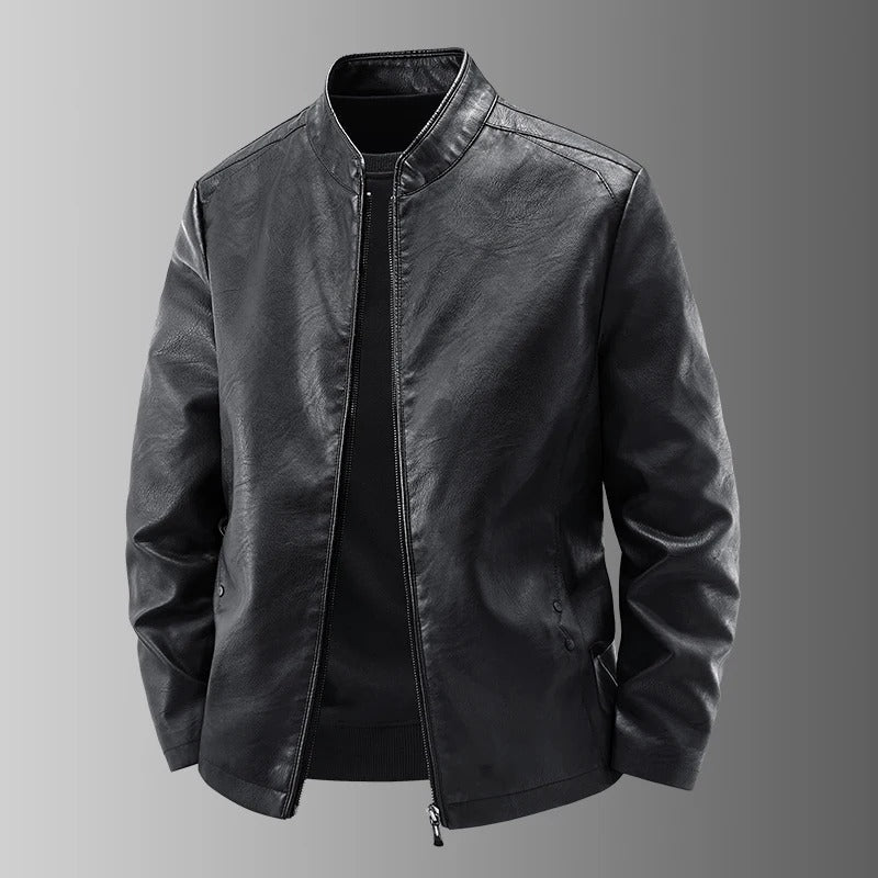 Juan™ | Chaqueta de cuero de motero