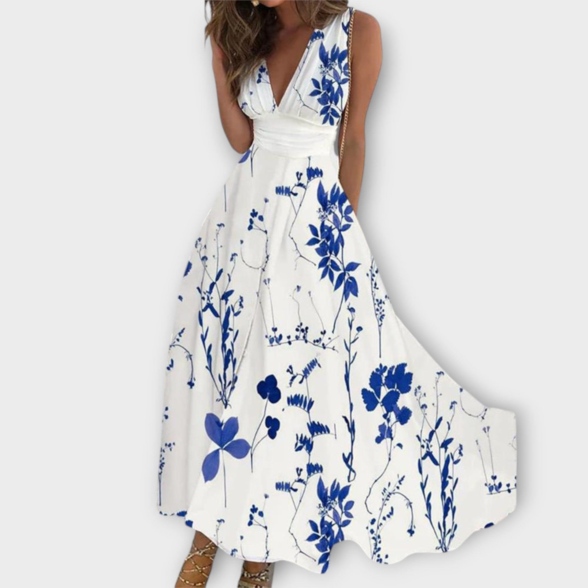 Romy - Vestidos florales con escote en V