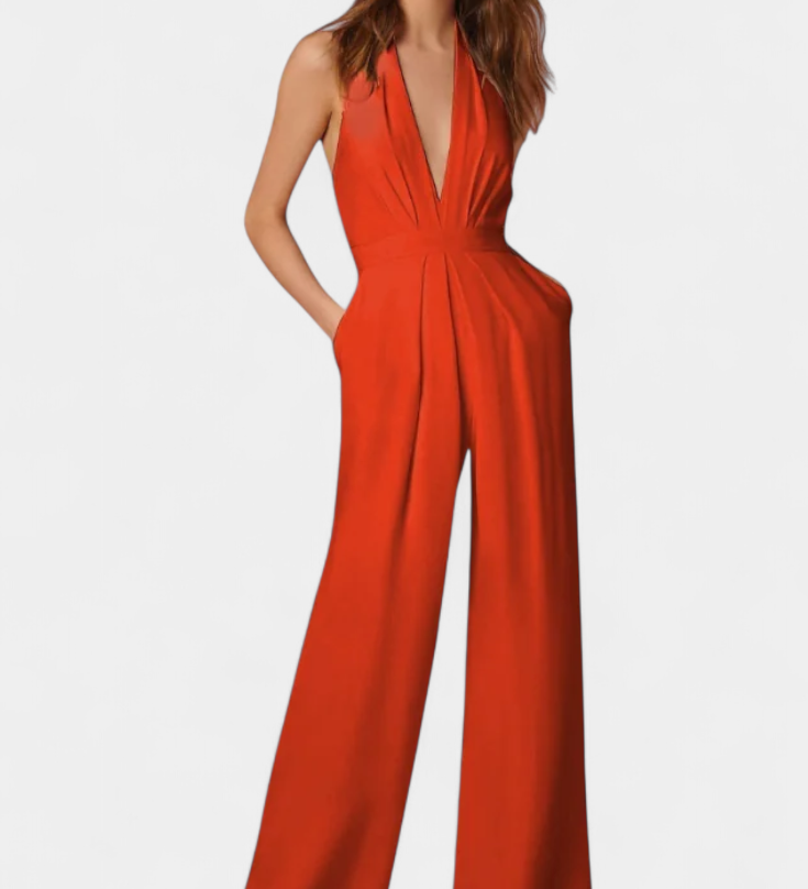 Lila Mono de Pierna Ancha con Elegancia Ligera