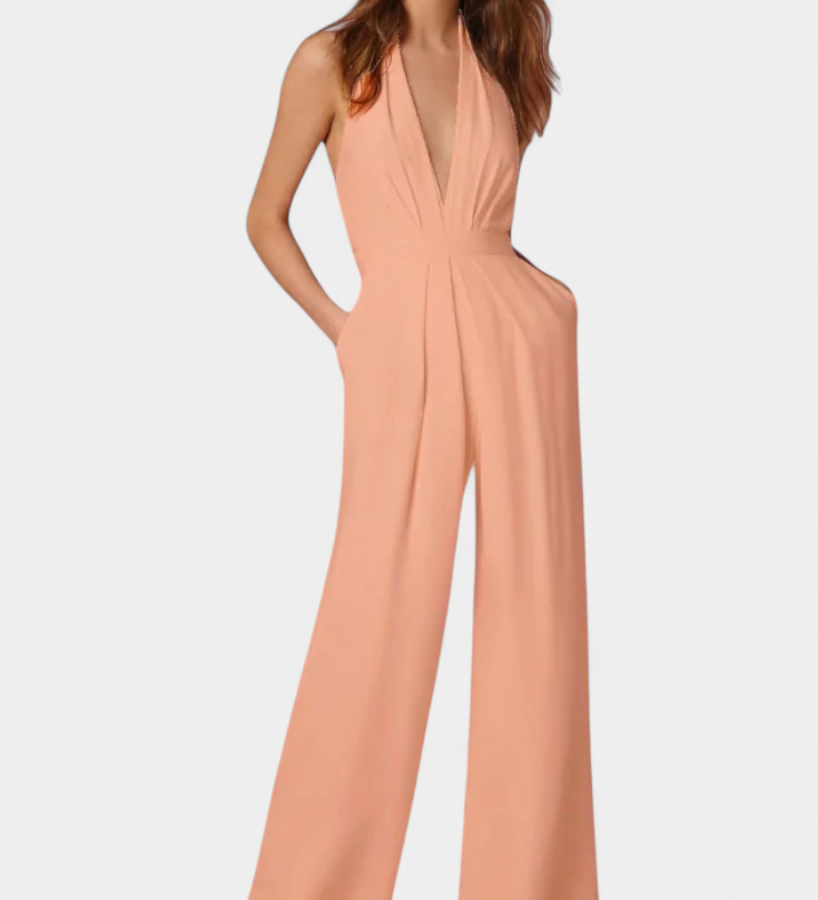 Lila Mono de Pierna Ancha con Elegancia Ligera