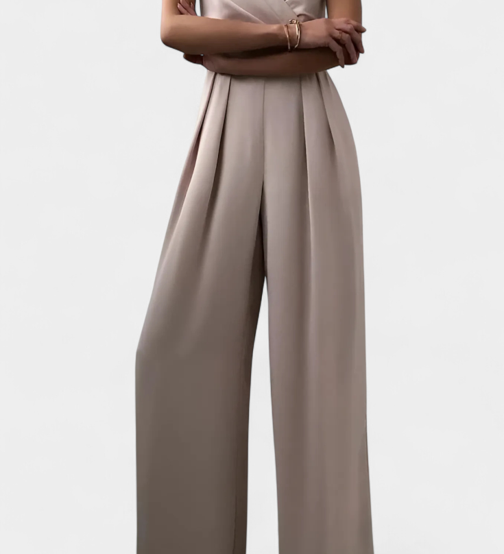 Romily Mono Sexy con Tirantes y Pierna Ancha Elegante