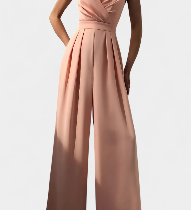 Romily Mono Sexy con Tirantes y Pierna Ancha Elegante