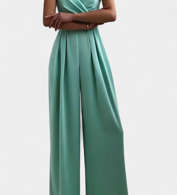 Romily Mono Sexy con Tirantes y Pierna Ancha Elegante